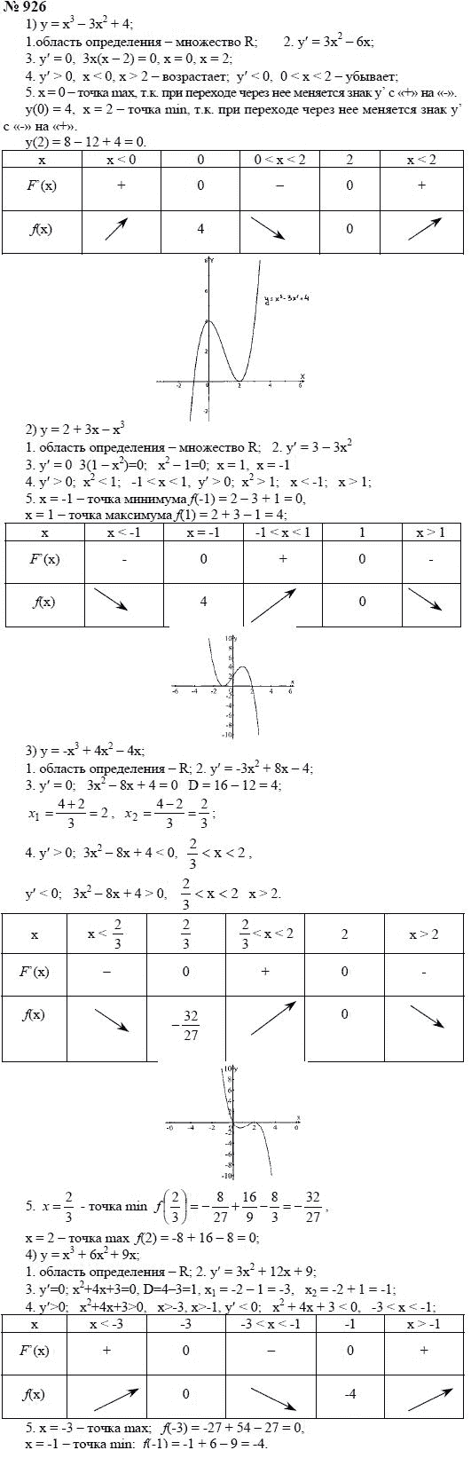 Алгебра и начала анализа 11 класс, задание номер 926