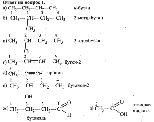Химия 10 класс номенклатура органических веществ. Задания по номенклатуре органических соединений 10 класс. Этилен хлорэтан бутан