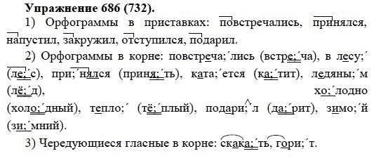 Русский язык 5 класс упражнение 686