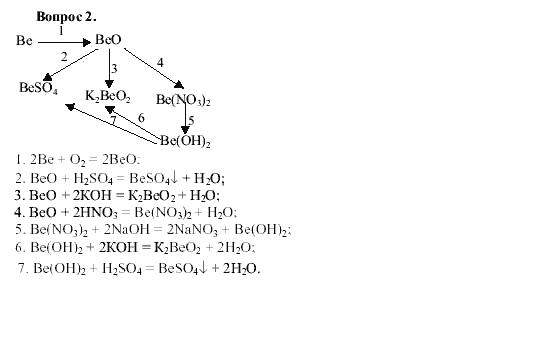 Составьте уравнения реакций соответствующие следующей схеме bef2 be beo beoh2 na2beo2