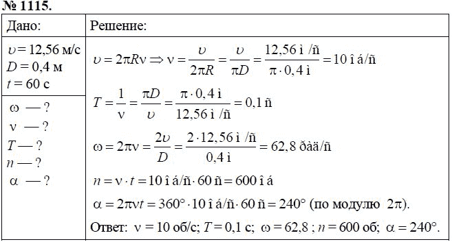 Геометрия 9 класс номер 1115