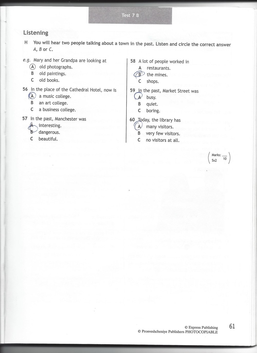 Тест бук 6 класс ответы. Photocopiable Tests ответы 6 класс Test 5. Аудирование по английскому 6 класс Spotlight. Spotlight 6 Test booklet. Английский язык 6 класс тест буклет.