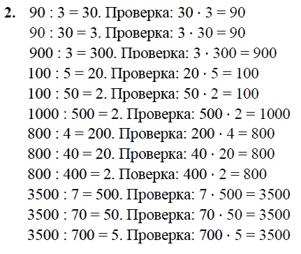 Деление круглых чисел 2 класс презентация