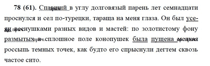 Спало предложение. 78 Упражнение русский язык 7 класс ладыженская. Упражнение 78 по русскому языку 7 класс Баранов ладыженская. Русский язык 7 класс номер 78. Гдз по русскому языку 7 класс упражнение 78.