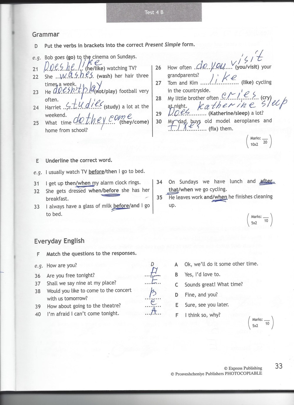 Тест буклет 6 класс английский язык ответы. Тест по английскому языку 6 класс Spotlight Дули Эван. Английский язык класс тест буклет 6 класс. Spotlight 6 класс 9b тест. Ответы по английскому 6 класс.