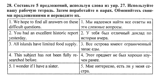 Решебник по английскому языку 10