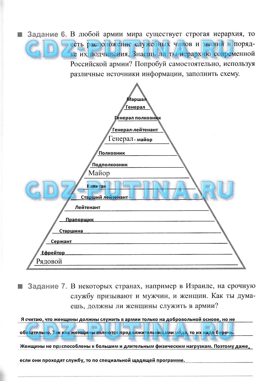 Рабочая тетрадь по обществознанию 7 класс, задание номер 21